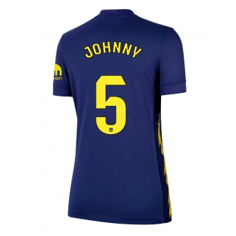 Billige Fotballdrakt Atletico Madrid Johnny Cardoso #5 Replika Bortedrakt Dame 2025-26 Kortermet
